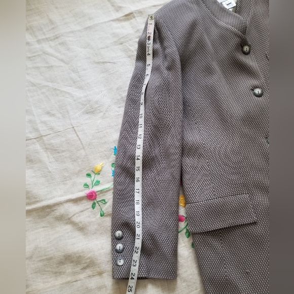 Pre-owned vintage OSCAR fashionable blazer dobby-weave jacket, Size 8. - Picture 12 of 12